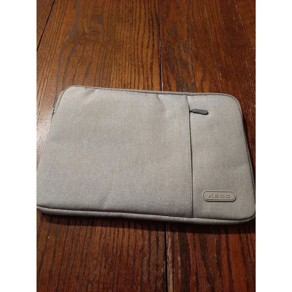 New KECC Grey 13" Computer Laptop Chrome Book Mac Tablet Canvas Padded Sleeve